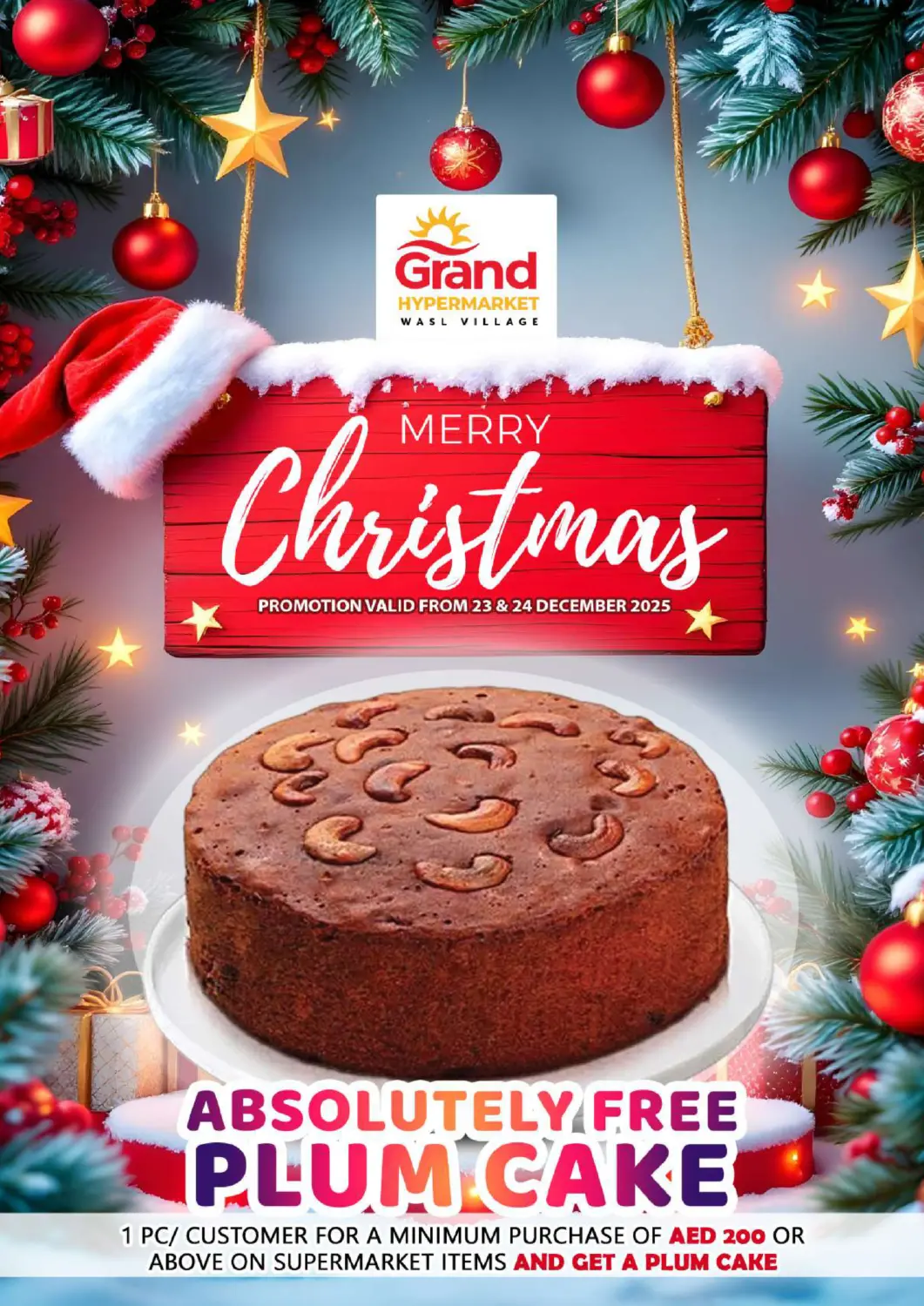 UAE - Dubai Grand Hyper Market offers in D4D Online. Wasl Village, Dubai. . Till 28th December