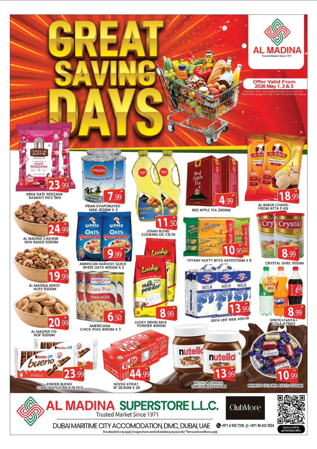 UAE - Dubai AL MADINA (Dubai) offers in D4D Online. Dubai Maritime City. . Till 3rd May