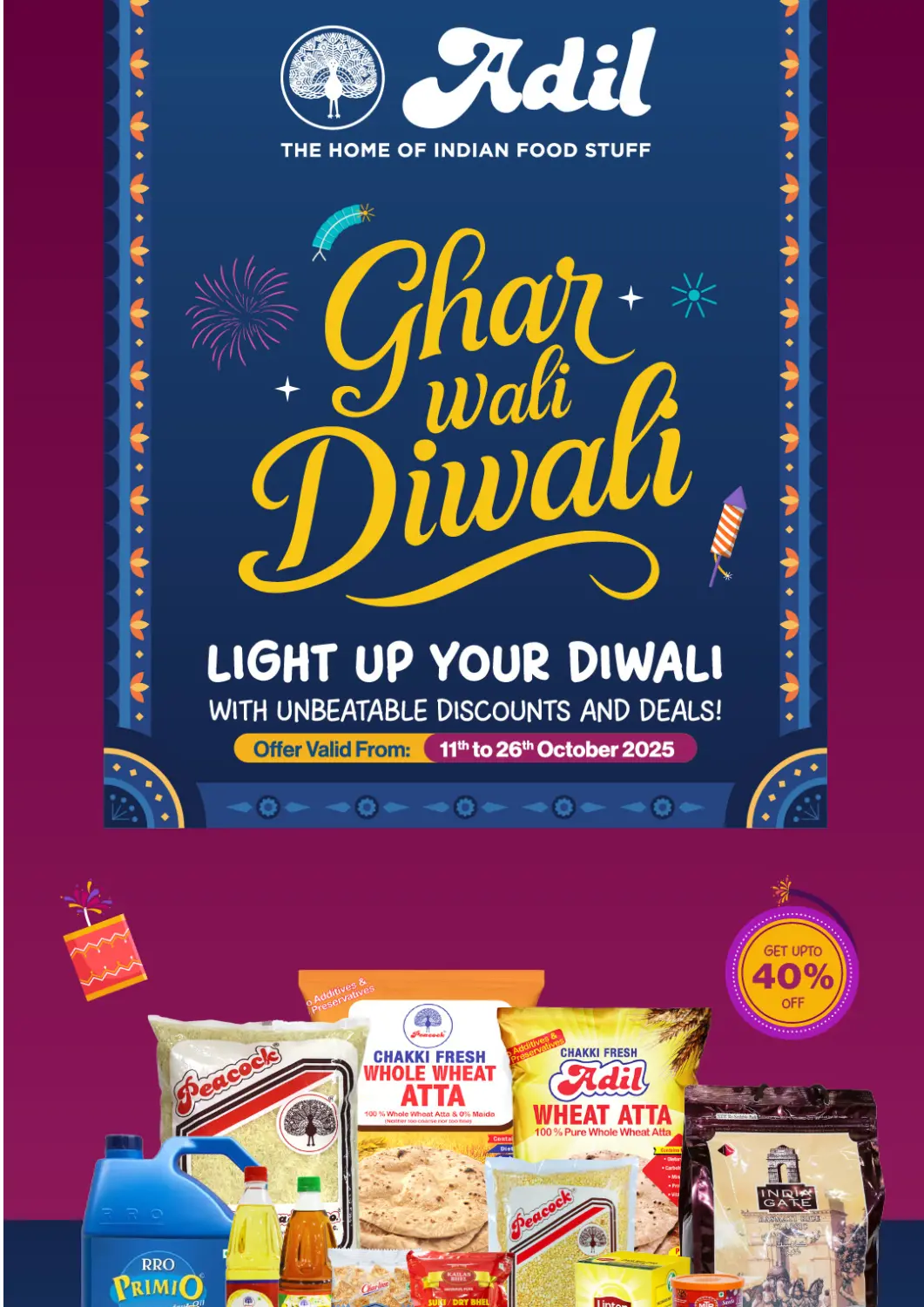 عروض العديل سوبرماركت الإمارات العربية المتحدة , الامارات - دبي في دي٤دي أونلاين. عروض ديوالي. . حتى ٢٦ أكتوبر