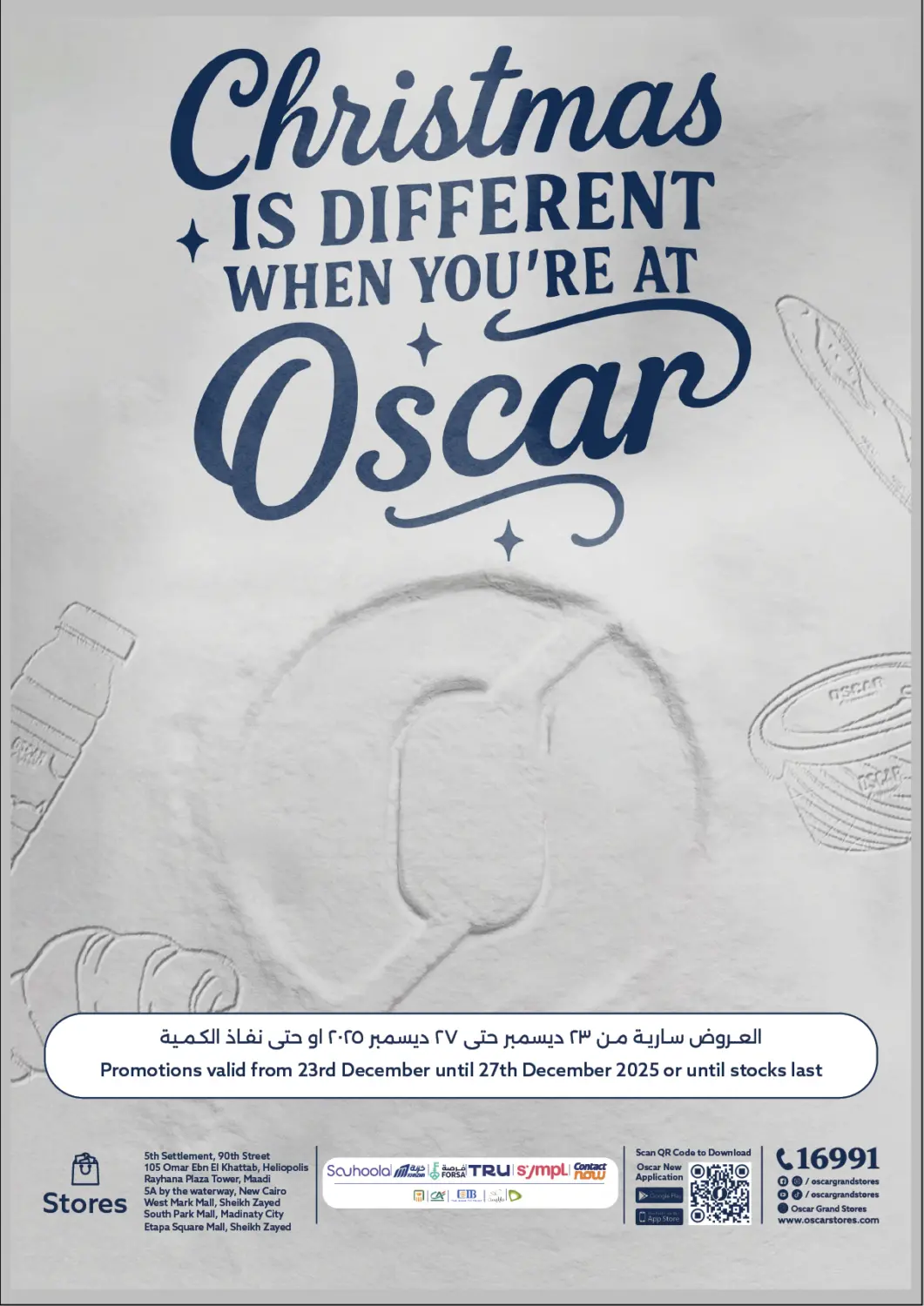 Egypt - Cairo Oscar Grand Stores  offers in D4D Online. Special Offers. . Till 27th December