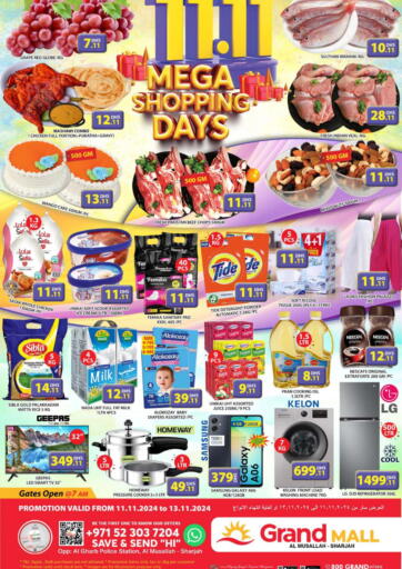 UAE - Sharjah / Ajman Grand Hyper Market offers in D4D Online. Al Musallah, Sharjah. . Till 13th November