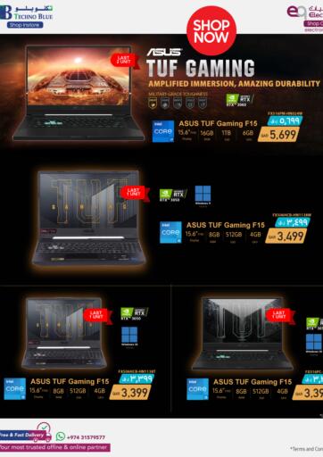 Qatar - Al Wakra Techno Blue offers in D4D Online. Final Call - Gaming Laptops. . Till 31st May