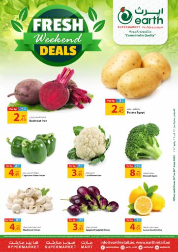 UAE - Dubai Earth Supermarket offers in D4D Online. Fresh weekend deals. . Till 26th June