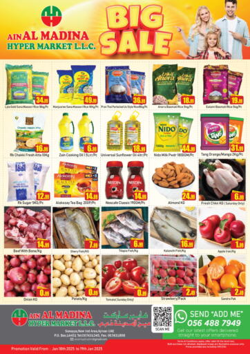 UAE - Sharjah / Ajman Ain Al Madina Hypermarket offers in D4D Online. Big Sale. . Till 19th January