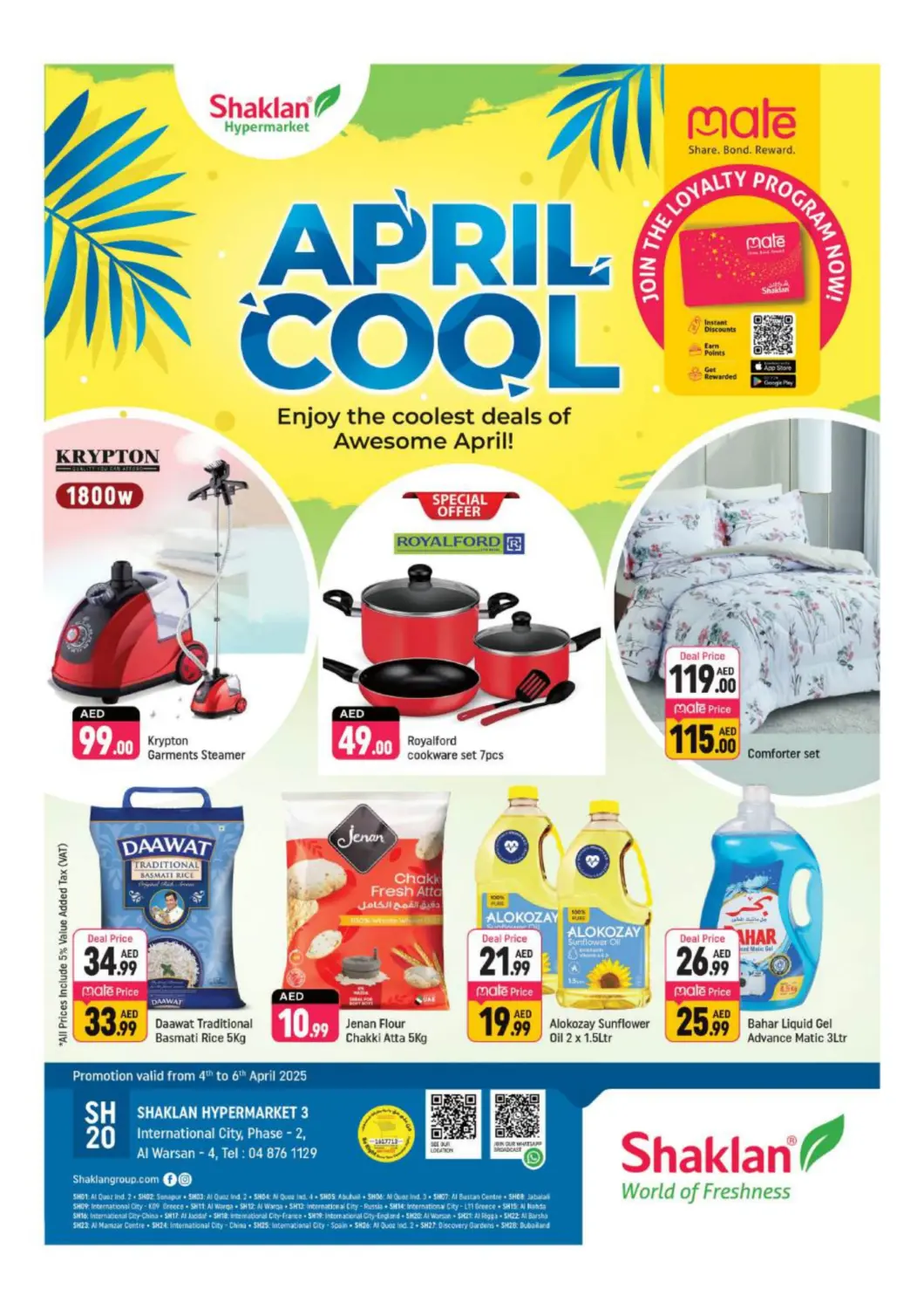 UAE - Dubai Shaklan  offers in D4D Online. IC Phase 2, Warsan 4, Dubai. . Till 6th April
