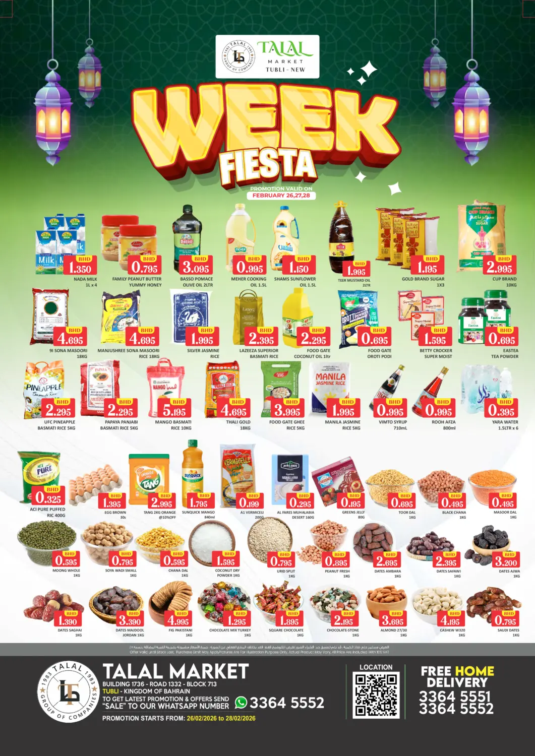 Bahrain Talal Markets offers in D4D Online. Week Fiesta @ Tubli. . Till 28th February