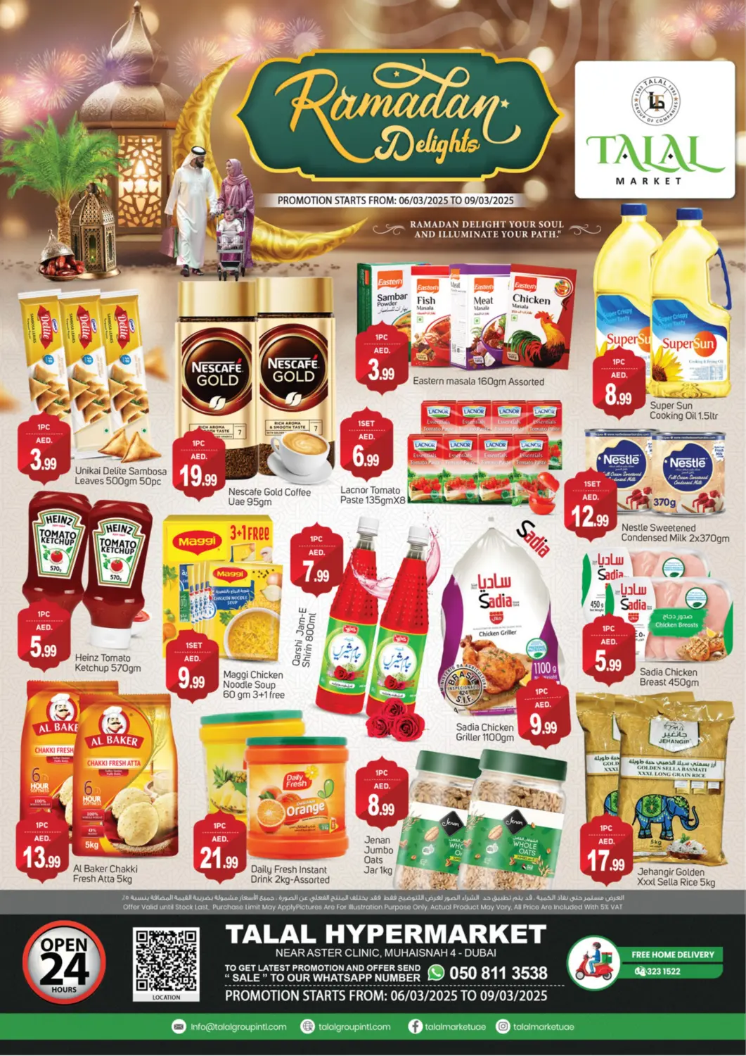 UAE - Dubai TALAL MARKET offers in D4D Online. Muhaisinah 4, Dubai. . Till 9th March