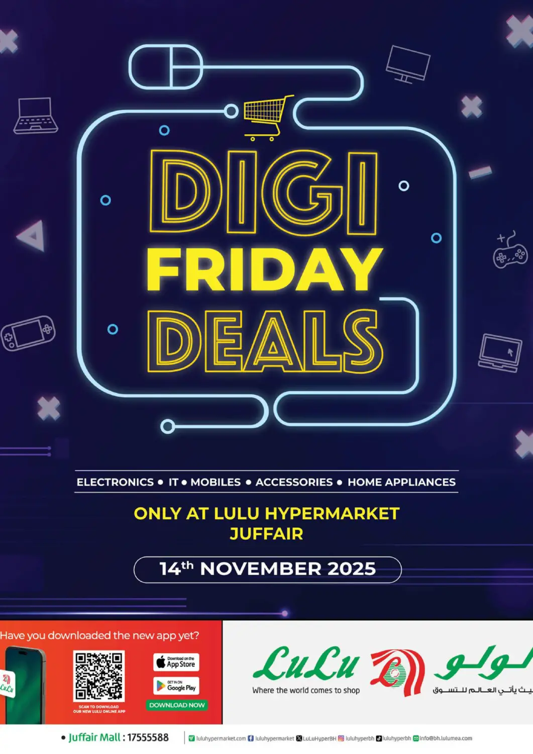 Bahrain LuLu Hypermarket offers in D4D Online. DIGI Friday Deals. . Only On 14th November