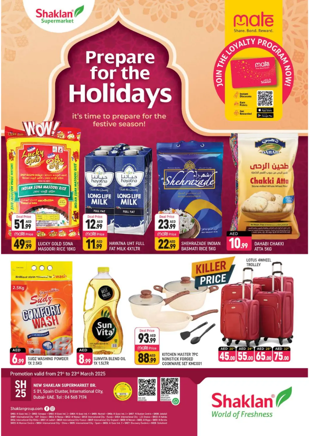 UAE - Dubai Shaklan  offers in D4D Online. S-01, Spain Cluster, IC, Dubai.. . Till 23rd March