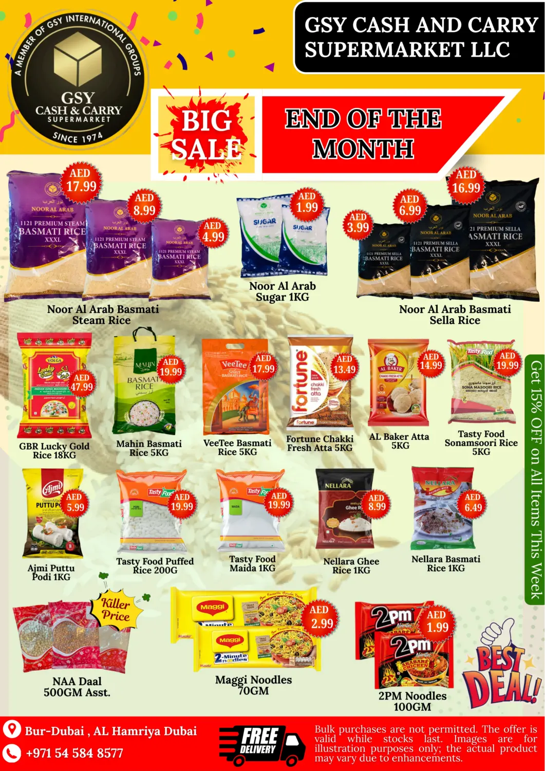 UAE - Dubai GSY Cash & Carry Supermarket offers in D4D Online. End Of The Month-Burdubai. . Till 1st February