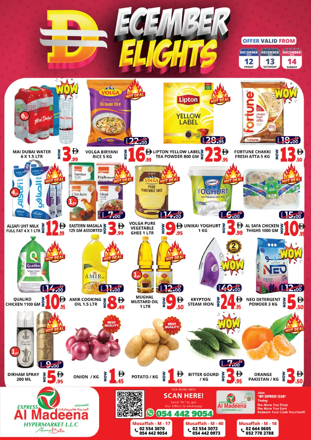 UAE - Abu Dhabi EXPRESS AL MADEENA HYPERMARKET LLC offers in D4D Online. Mussaffa M-17, M-40, M-16. . Till 14th December