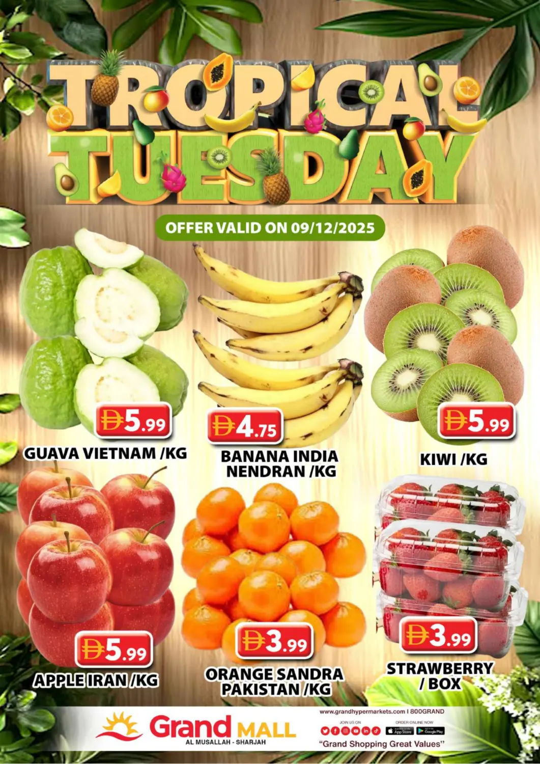 UAE - Sharjah / Ajman Grand Hyper Market offers in D4D Online. Al Musallah ,Sharjah. . Only On 9th December