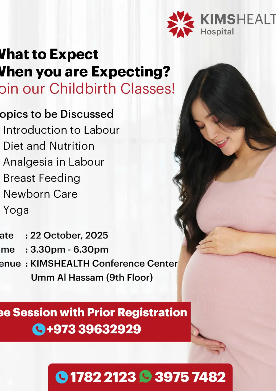 Bahrain KIMSHEALTH Hospital offers in D4D Online. What to Expect When You are Expecting?. . On 22nd October