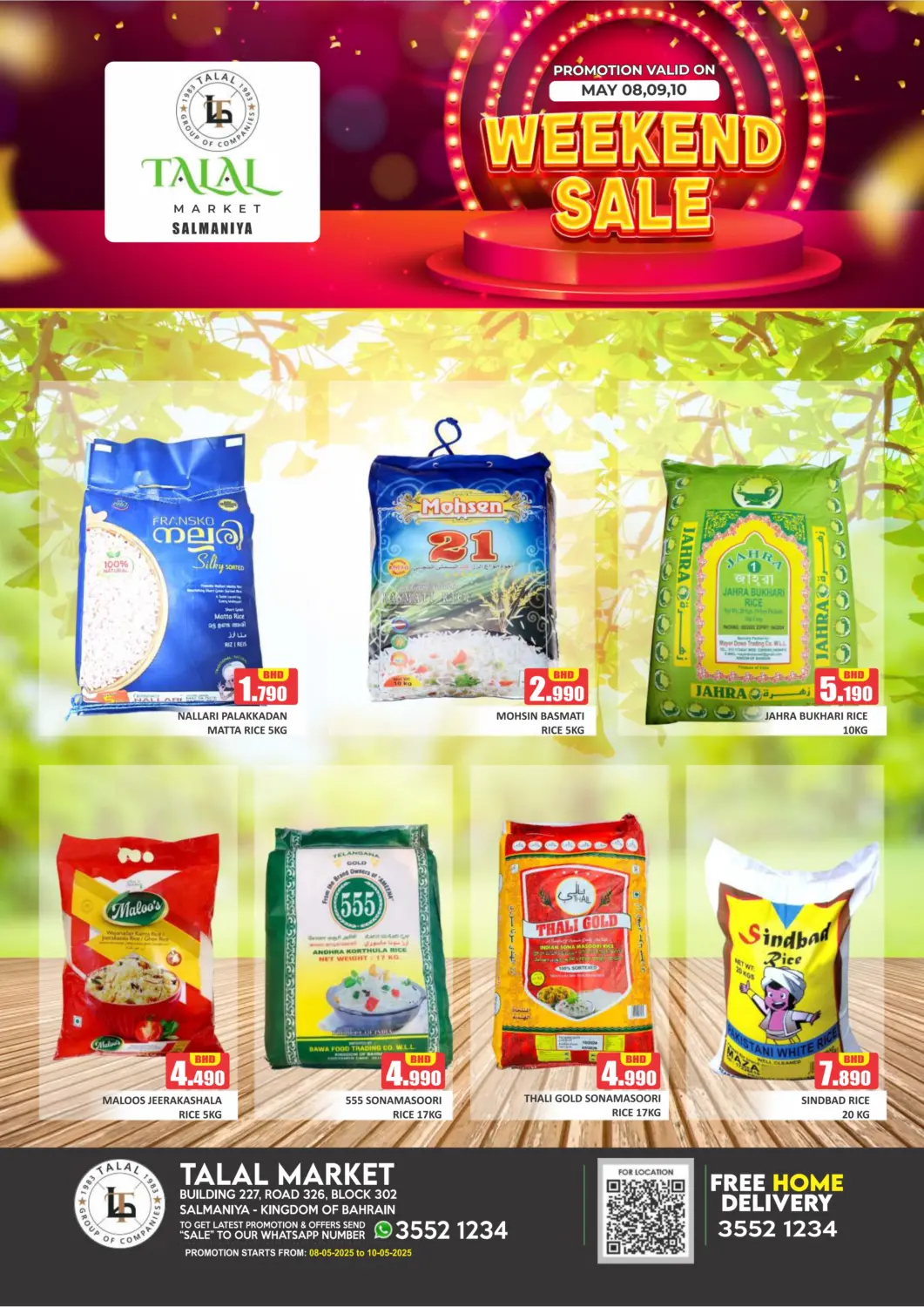 Bahrain Talal Markets offers in D4D Online. Weekend Sale @ Salmaniya. . Till 10th May