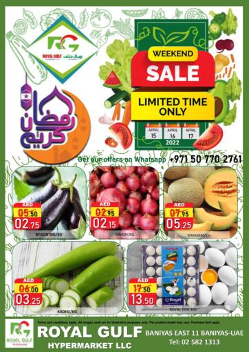 UAE - Abu Dhabi ROYAL GULF HYPERMARKET LLC offers in D4D Online. Weekend Sale. . Till 17th April