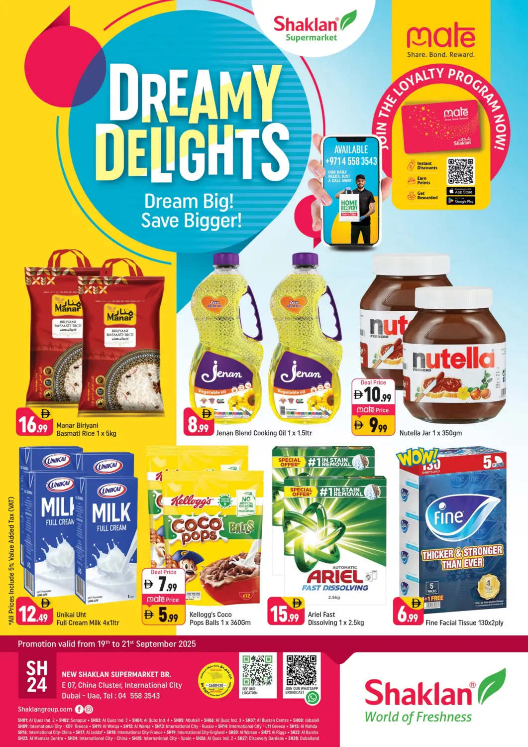 UAE - Dubai Shaklan  offers in D4D Online. E 07,China Cluster ,IC. . Till 21st September