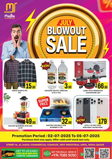 Majlis Hypermarket - Blowout Sale in Qatar Offers - Qatar Blowout Sale