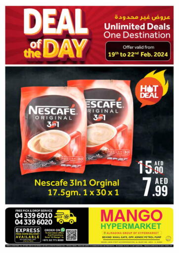 UAE - Dubai Mango Hypermarket LLC offers in D4D Online. Deal of the day. . Till 22nd February