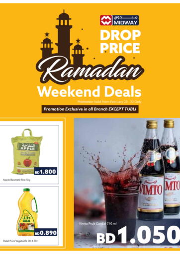Bahrain Midway Supermarket offers in D4D Online. Weekend Deals. . Till 22nd February