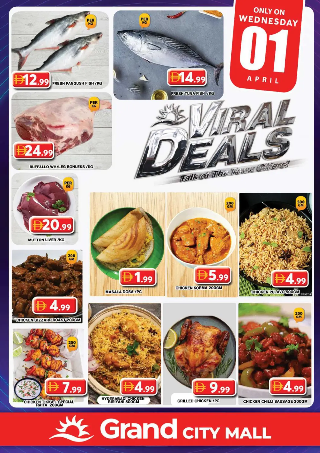 UAE - Dubai Grand Hyper Market offers in D4D Online. Grand City Mall, Dubai. . Only On 1st April