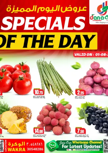 Specials of the day
