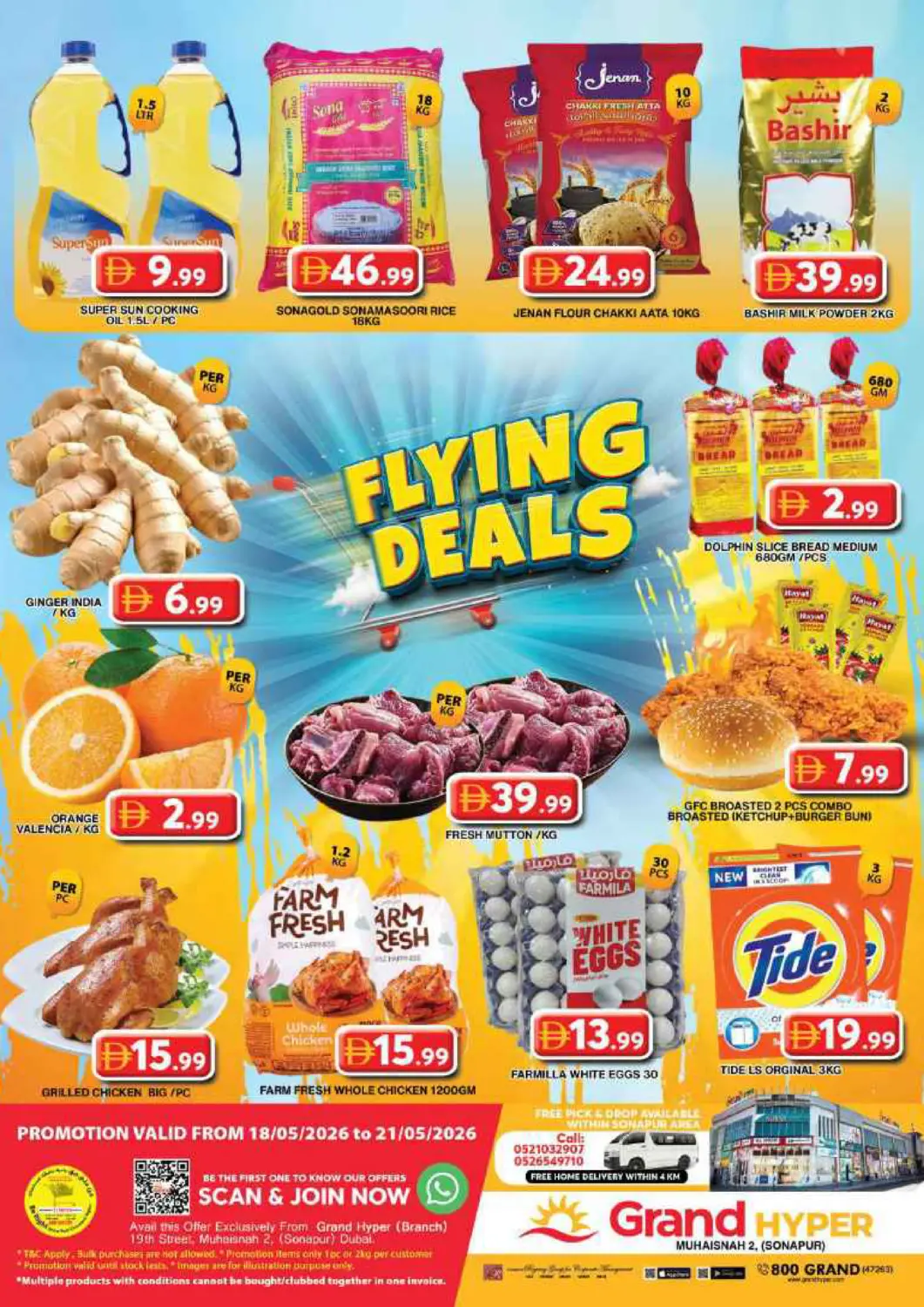 UAE - Dubai Grand Hyper Market offers in D4D Online. Muhaisna 2, Sonapur- Dubai. . Till 21st May