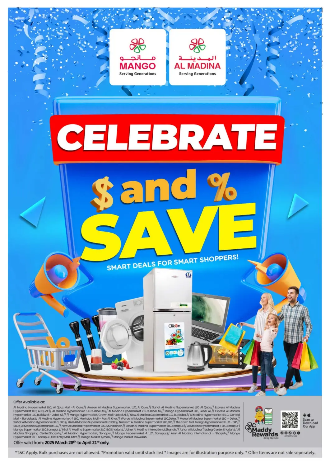 UAE - Sharjah / Ajman Al Madina  offers in D4D Online. Celebrate and Save. . Till 21st April