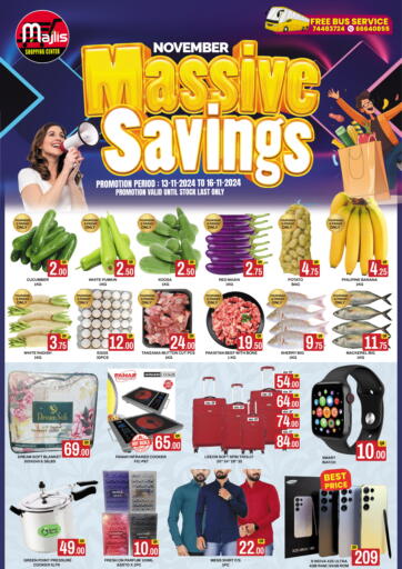 Qatar - Doha Majlis Shopping Center offers in D4D Online. November Massive Savings. . Till 16th November