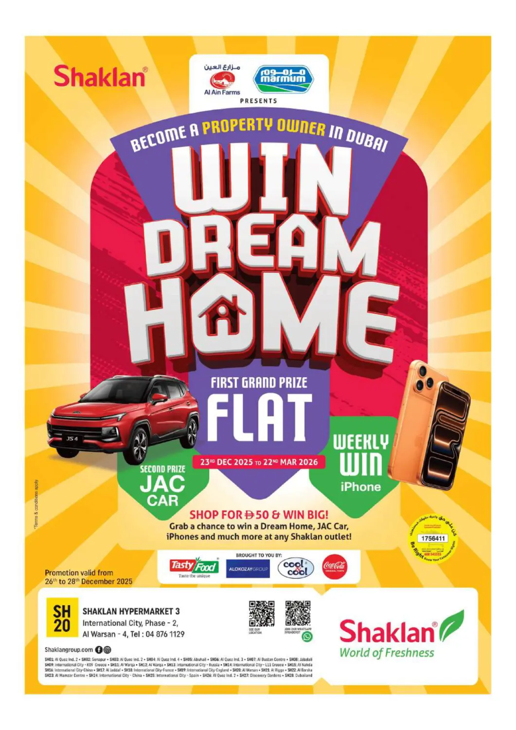 UAE - Dubai Shaklan  offers in D4D Online. Al Warsan-4,Dubai. . Till 28th December