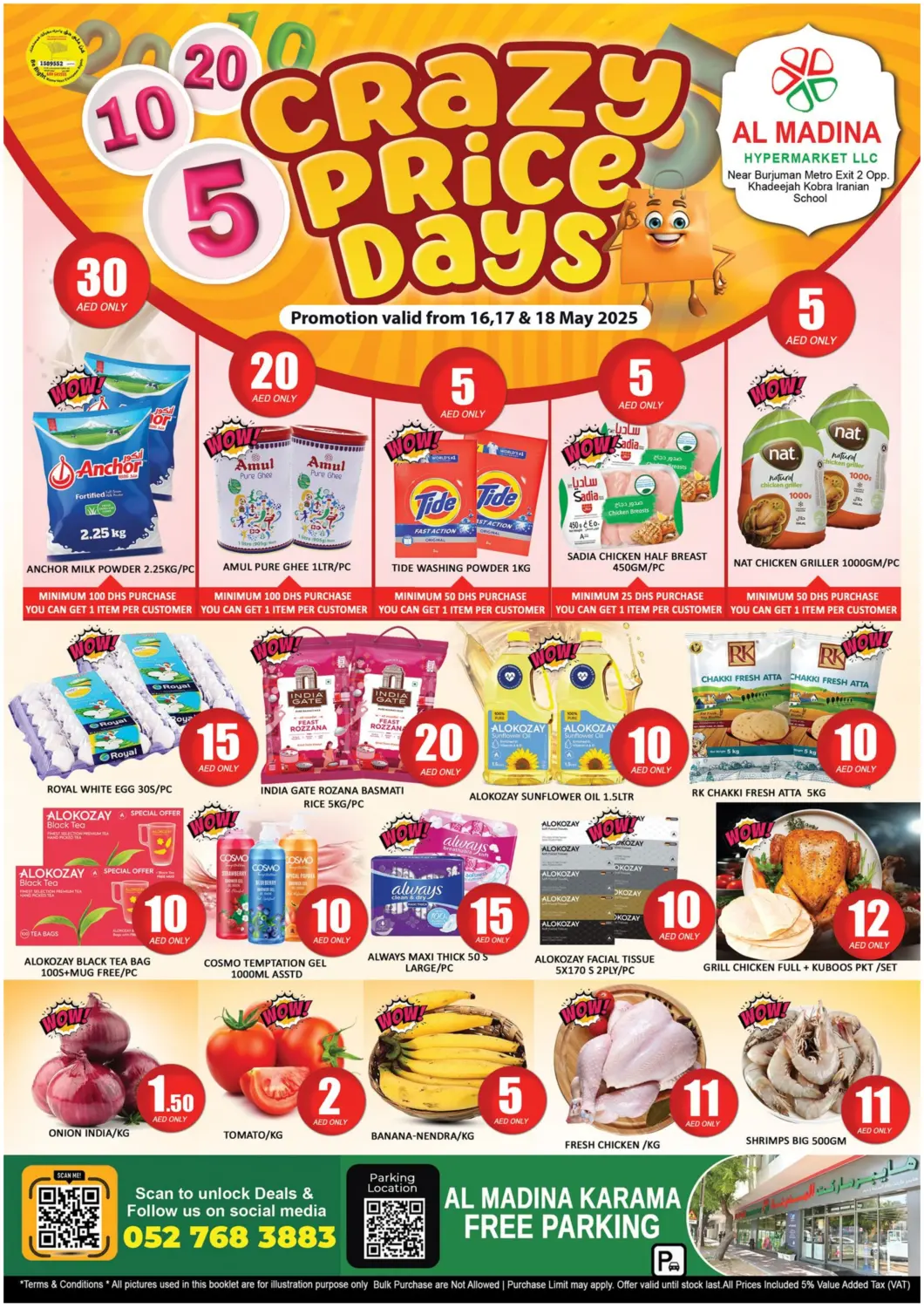 UAE - Dubai Al Madina  offers in D4D Online. Karama - Dubai. . Till 18th May