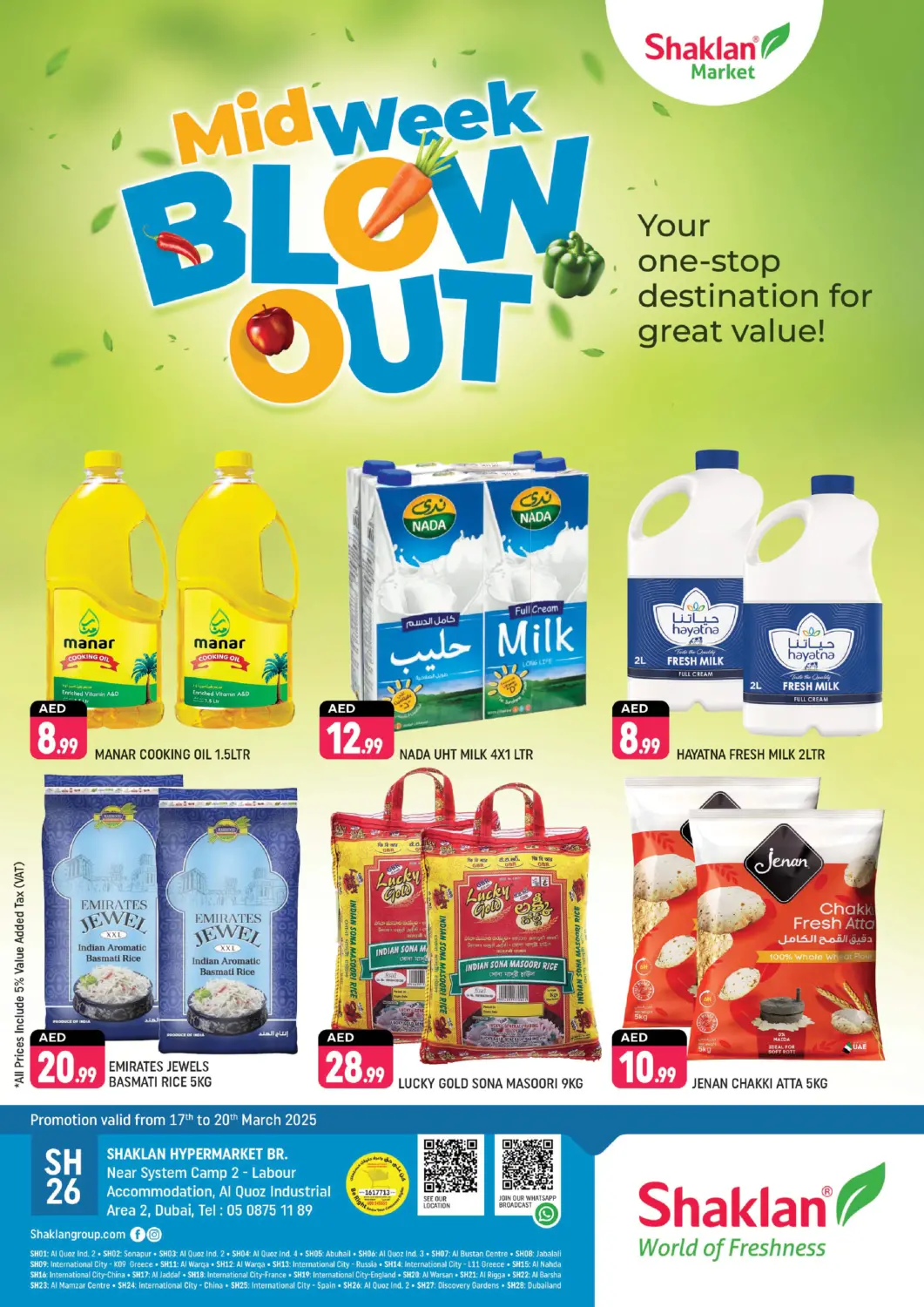 UAE - Dubai Shaklan  offers in D4D Online. Near System Camp 2- Al Qouz Ind Area 2. . Till 20th March