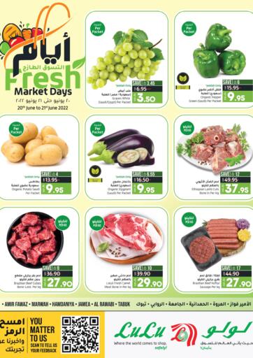KSA, Saudi Arabia, Saudi - Jubail LULU Hypermarket  offers in D4D Online. Fresh Market Days. . Till 21st June