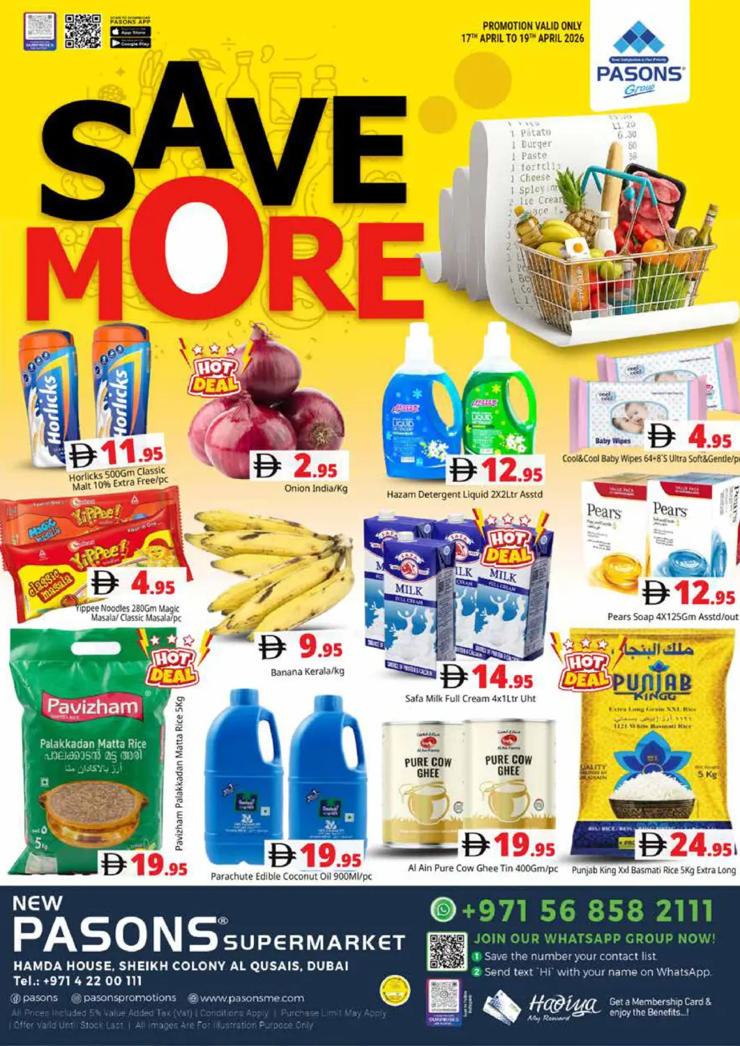 UAE - Dubai Pasons Hypermarket offers in D4D Online. New Pasons Supermarket LLC, Dubai. . Till 19th April