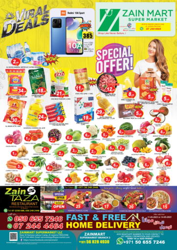 UAE - Ras al Khaimah Zain Mart Supermarket offers in D4D Online. Viral Deals. . Till 14th May