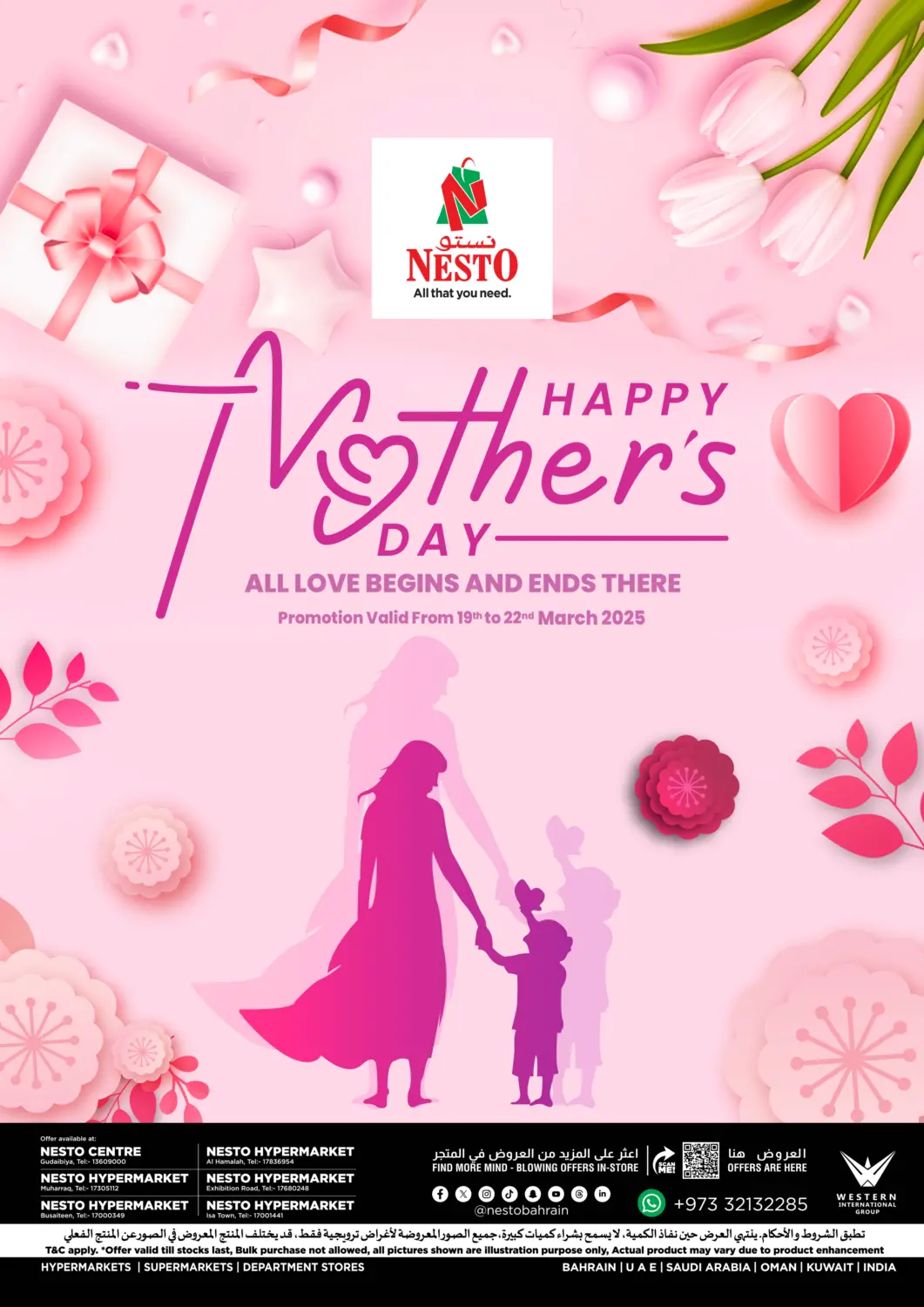 Bahrain NESTO  offers in D4D Online. Happy Mothers Day. . Till 22nd March