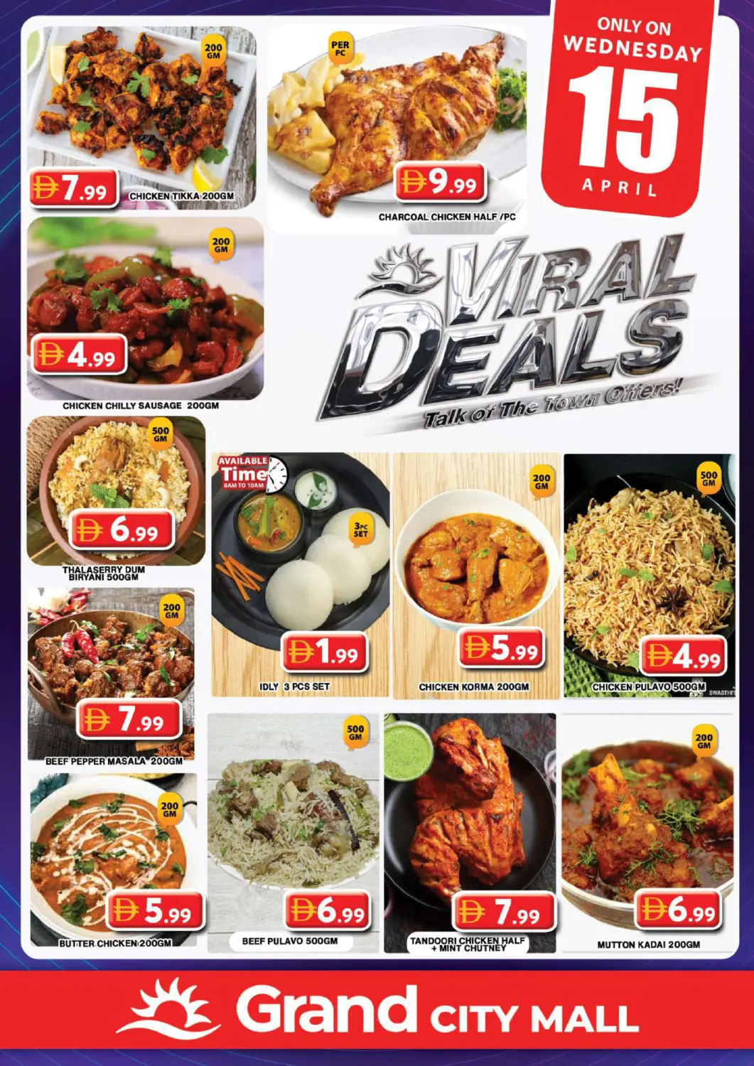 UAE - Dubai Grand Hyper Market offers in D4D Online. City Mall. . Only On 15th April