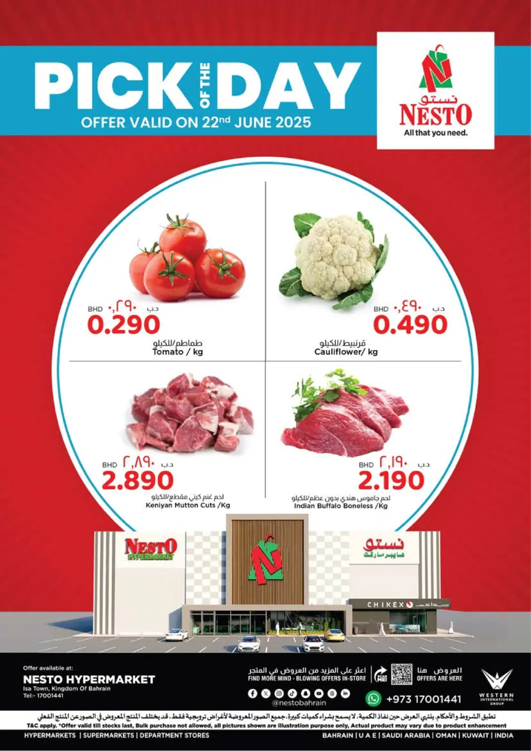 Bahrain NESTO  offers in D4D Online. Pick Of The Day. . Only On 22nd June