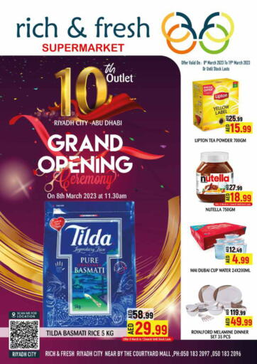 UAE - Abu Dhabi Rich & Fresh Supermarket offers in D4D Online. Grand Opening @Riyadh City. . Till 19th March