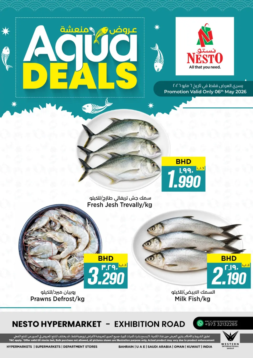 Bahrain NESTO  offers in D4D Online. Aqua Deals. . Only On 6th May