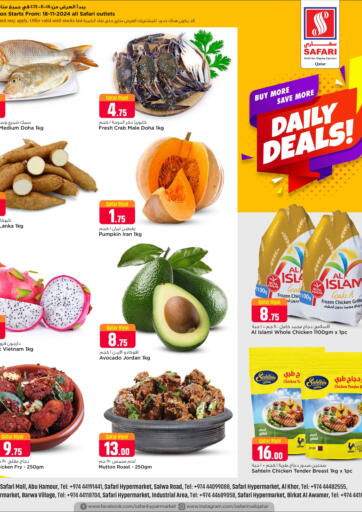 Qatar - Doha Safari Hypermarket offers in D4D Online. Daily Deals. . Only On 18th November