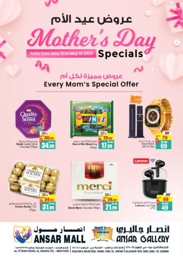 UAE - Sharjah / Ajman Ansar Mall offers in D4D Online. Mothers Day Offers. . Till 18th May