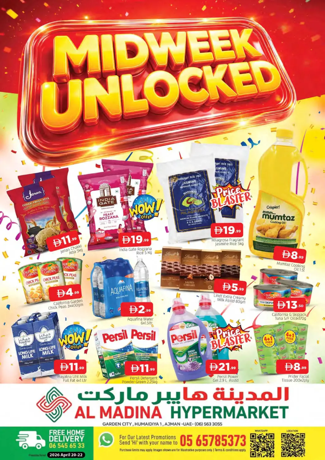 UAE - Sharjah / Ajman AL MADINA offers in D4D Online. Garden City , Humaidiya 1 - Ajman. . Till 22nd April