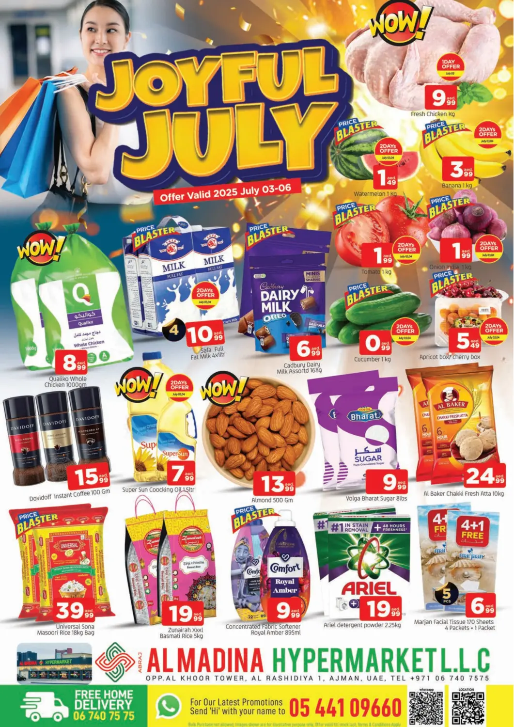 UAE - Sharjah / Ajman AL MADINA offers in D4D Online. Abraj Al Madina - Al Rashidiya, Ajman. . Till 6th July