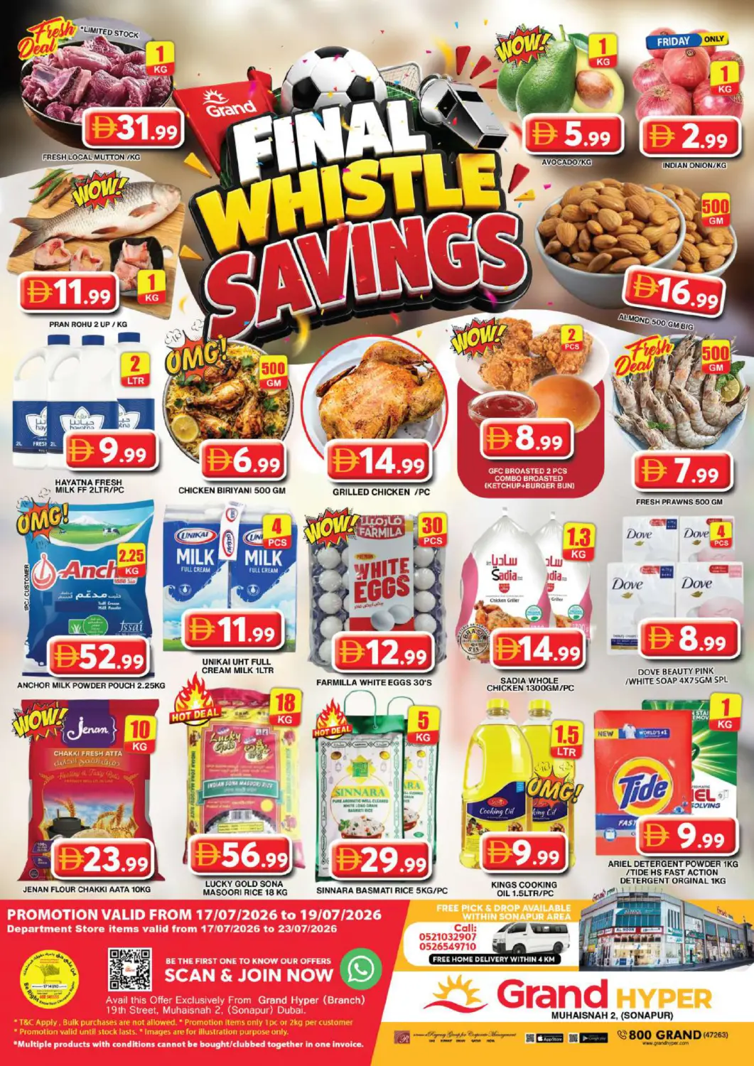 UAE - Dubai Grand Hyper Market offers in D4D Online. Muhaisnah 2 , (Sonapur). . Till 19th July