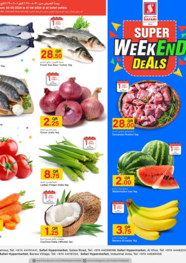 Qatar - Al Khor Safari Hypermarket offers in D4D Online. Super Weekend Deals. . Till 1st June