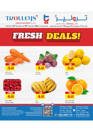 UAE - Dubai Trolleys Supermarket offers in D4D Online. Fresh Deals!. . Till 18th December