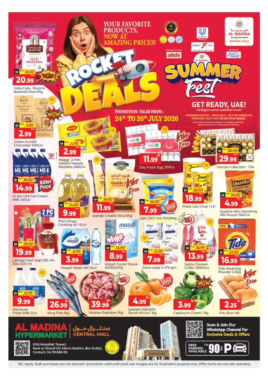UAE - Dubai Al Madina  offers in D4D Online. Central Mall-Burdubai. . Till 26th July
