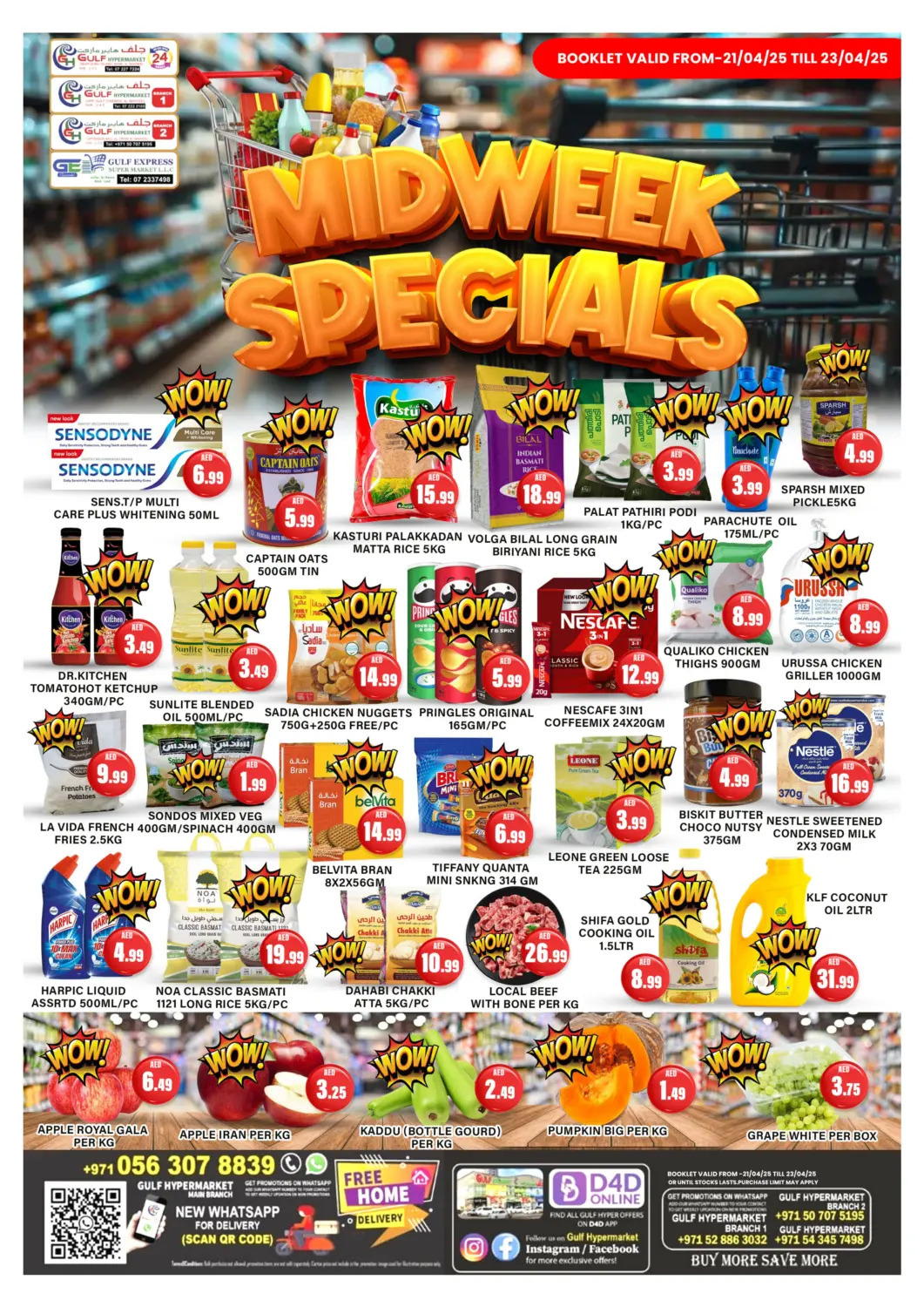 UAE - Ras al Khaimah Gulf Hypermarket LLC offers in D4D Online. Midweek Specials. . Till 23rd April