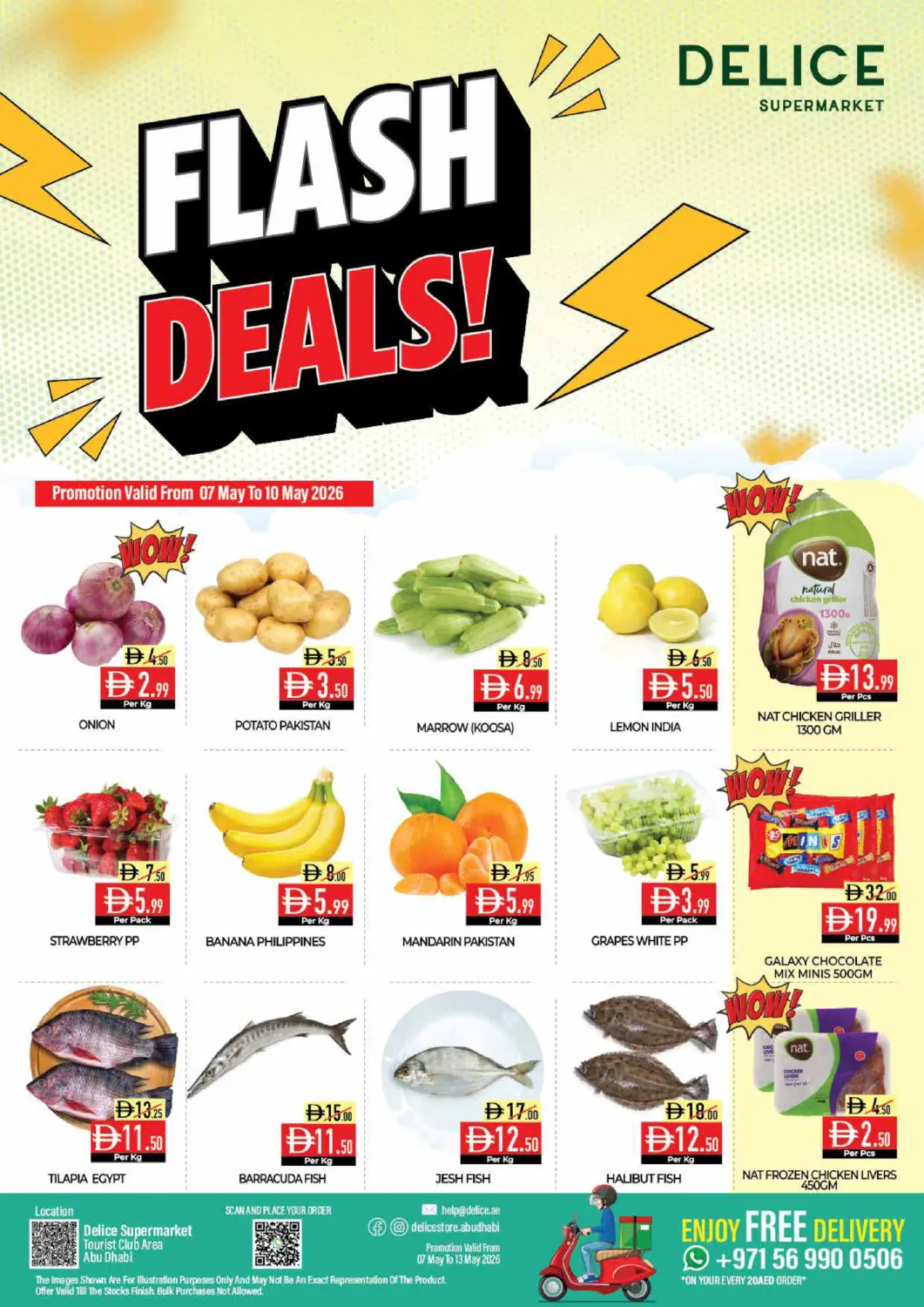 UAE - Abu Dhabi Delice Supermarket offers in D4D Online. Flash Deals. . Till 10th May