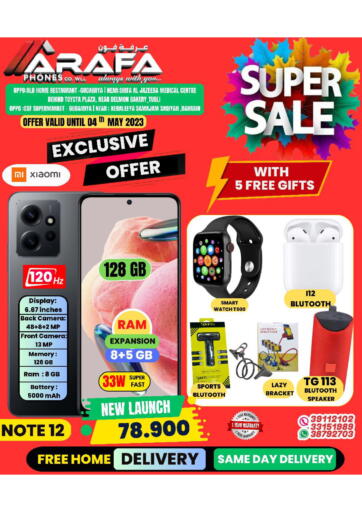 Bahrain Arafa Phones offers in D4D Online. Super Sale. . Till 4th May
